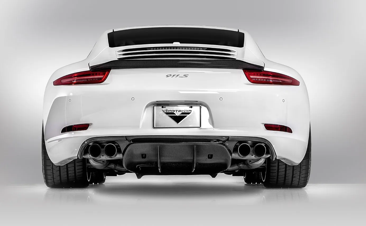 VORST Style V-GT Carbon Fiber Rear Diffuser for Porsche 991.1 911 2012 
