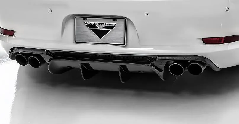 VORST Style V-GT Carbon Fiber Rear Diffuser for Porsche 991.1 911 2012 
