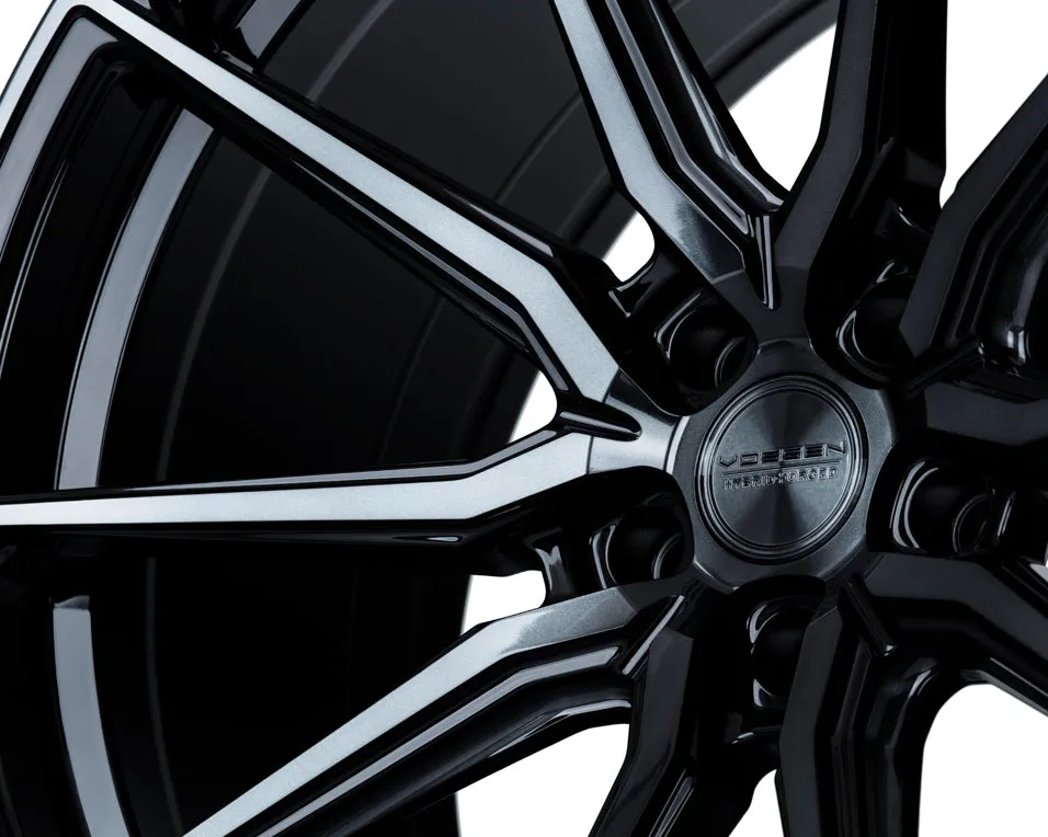 Vossen HF-3 Wheels (22x10.5 / 5x130 / ET20 / Deep Face / 84.1) Tinted Gloss Black or Gloss Black