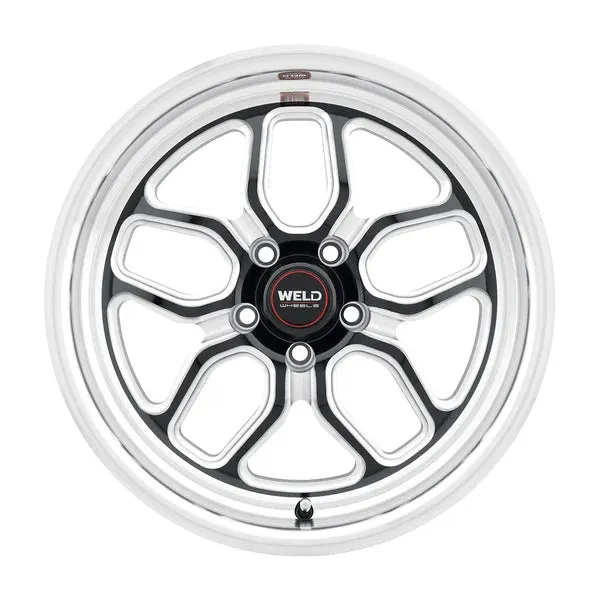 Weld Racing Laguna Drag 17x10 / 5x112 BP / ET40 / 7.1in BS / 78.1 CB Wheel - Gloss Black Milled